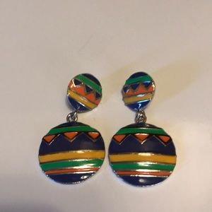 Multi-colored earrings